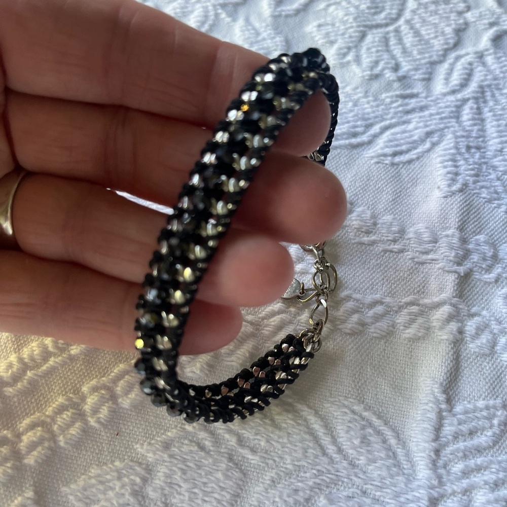 Silpada Elegant Black and Silver Bracelet